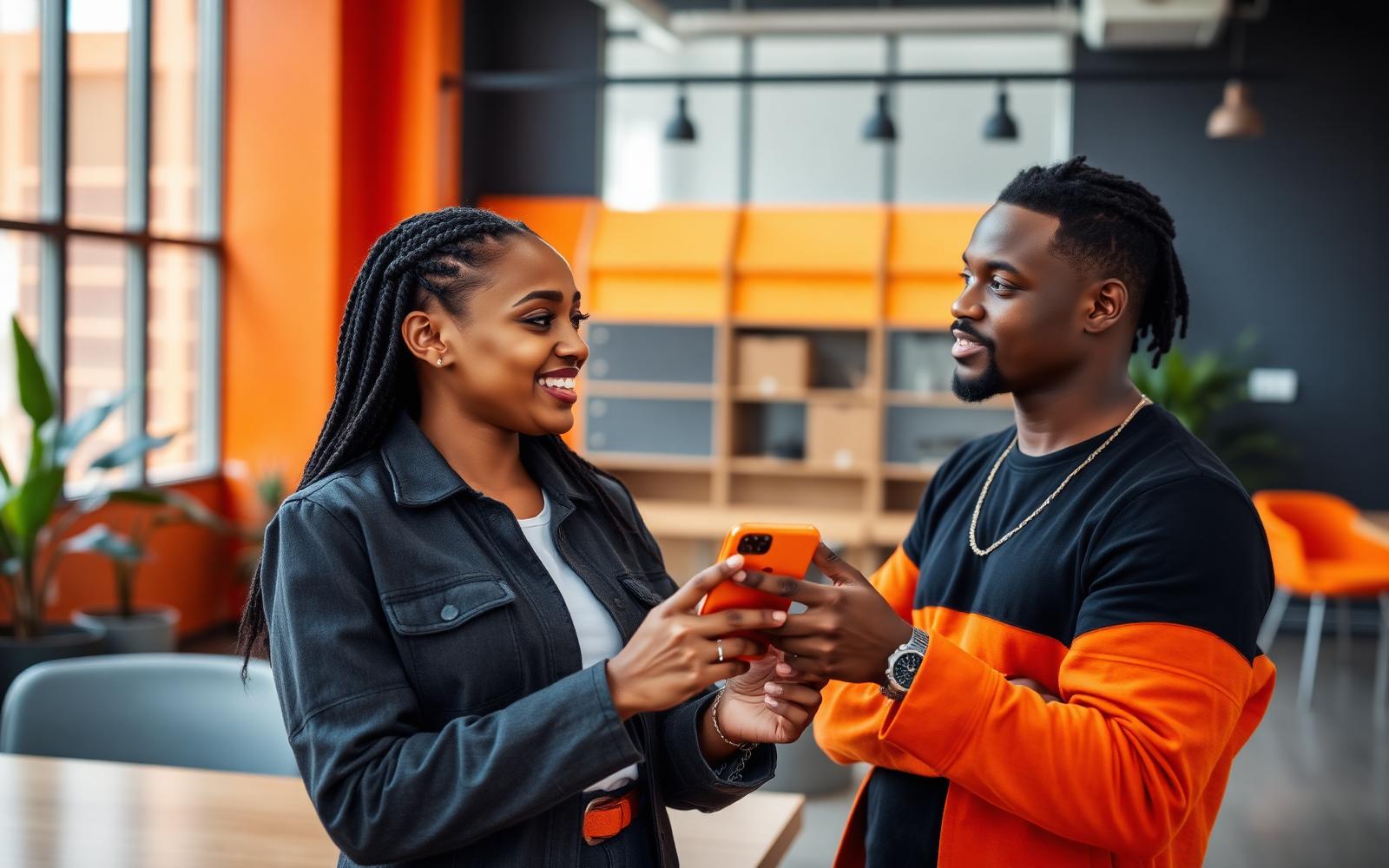 Young Nigerian entrepreneurs connecting with Paylux